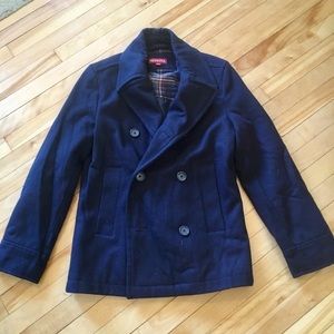 Merona Target pea coat navy blue double breasted